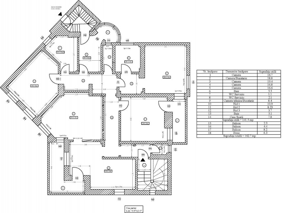 Five rooms apartment, Primaverii area, suitable for residential or offices